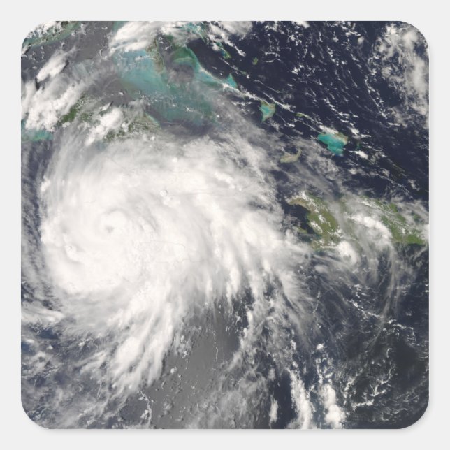 Sticker Carré Ouragan Gustav sur Jamaïque 2 (Devant)
