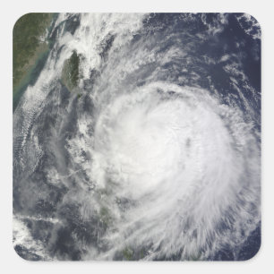 Sticker Carré Ouragan Lupit outre des Philippines