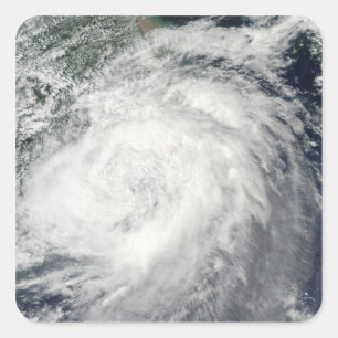 Sticker Carré Ouragan Morakot au-dessus de la Chine