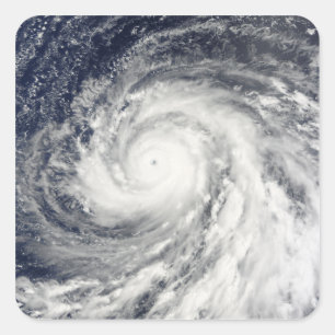 Sticker Carré Ouragan superbe Choi-WAN au-dessus des îles