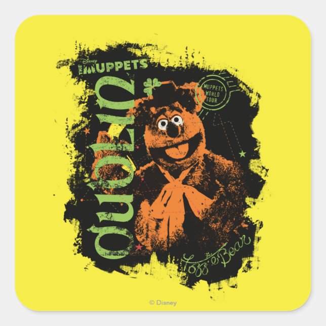 Sticker Carré Ours de Fozzie - Dublin (Devant)