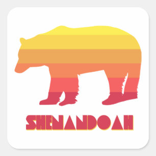 Sticker Carré Ours de Shenandoah