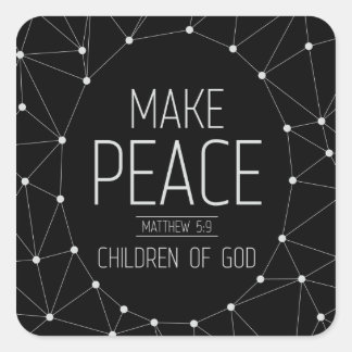 Sticker Carré Ouvriers de la paix