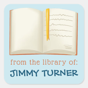 Sticker Carré Ouvrir le livre