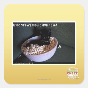 Sticker Carré Ovules scawy de film d'Iz De maintenant ?