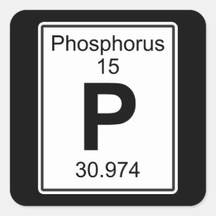 Sticker Carré P - Phosphore