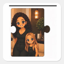 Pack d'autocollants Kawaii pour famille assortie m