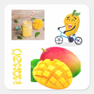 Sticker Carré Pack d'autocollants multiples Mango