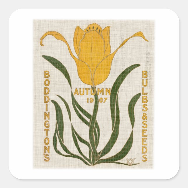 Sticker Carré Packs de graines de fleurs I (Devant)