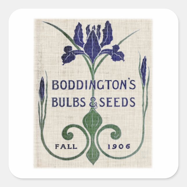 Sticker Carré Packs De Semences Fleurs Iv (Devant)