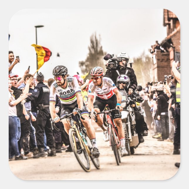 Sticker Carré Pacte avec le diable - Paris Roubaix 2018 (Devant)