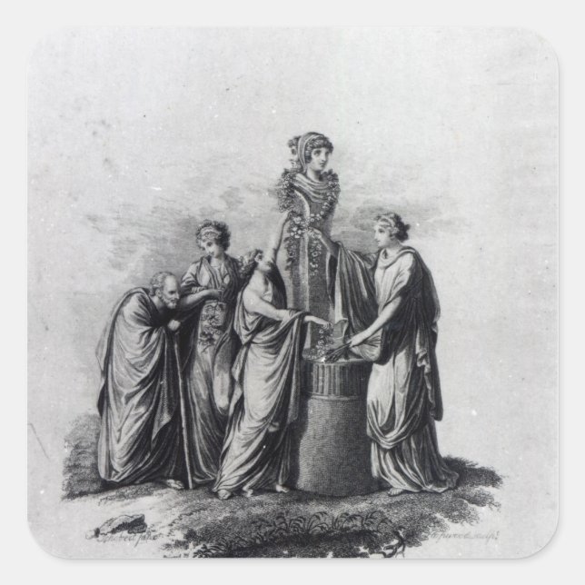 Sticker Carré Page de titre de l'adaptation de Muzio Clementi (Devant)