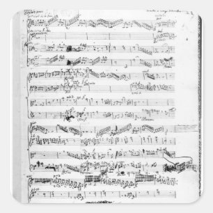 Sticker Carré Page d'ouverture de la partition des Paladins