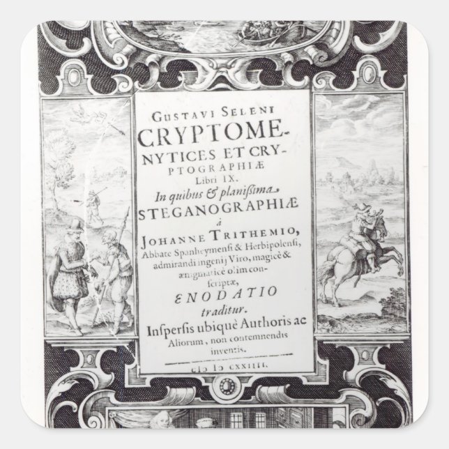 Sticker Carré Page Titre du livre 9 (Devant)