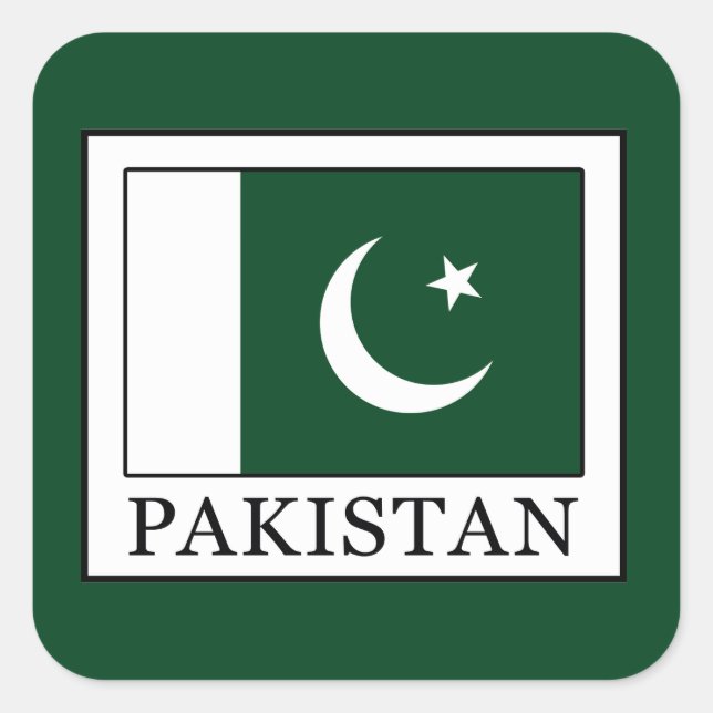 Sticker Carré Pakistan (Devant)