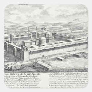 Sticker Carré Palais de Diocletian (245-313), fente,