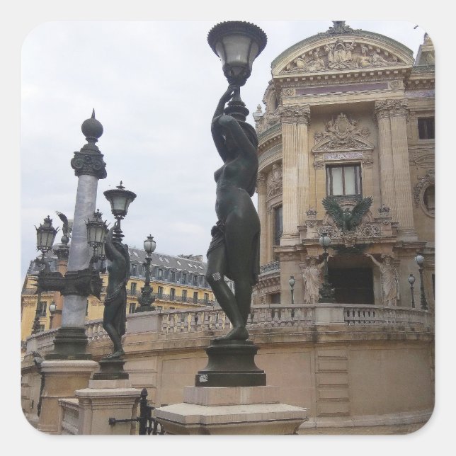 Sticker Carré Palais Garnier. Paris. France. (Devant)