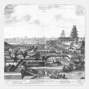 Sticker Carré Palais impérial à Ido, Japon