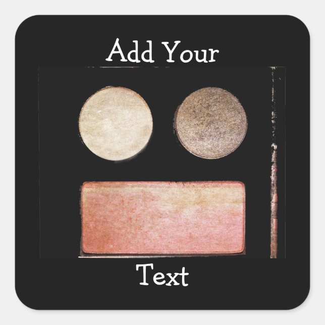 Sticker Carré Palette de maquillage de Shirley Taylor (Devant)