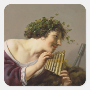 Sticker Carré Pan Jouant ses tuyaux