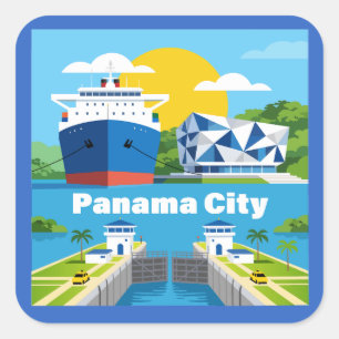 Sticker Carré Panama City Panama