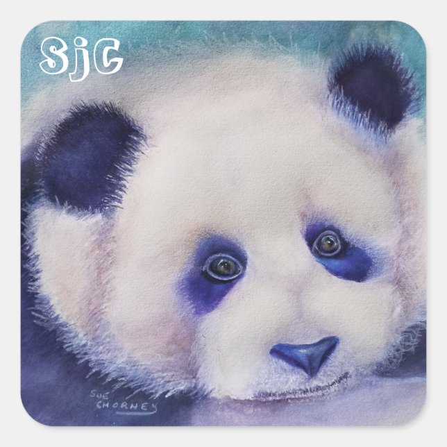 STICKER CARRÉ PANDA SUEET (Devant)