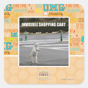 STICKER CARRÉ PANIER INVISIBLE