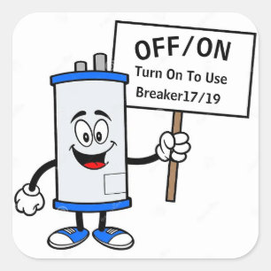 Sticker Carré Panneau Chauffage à eau chaude