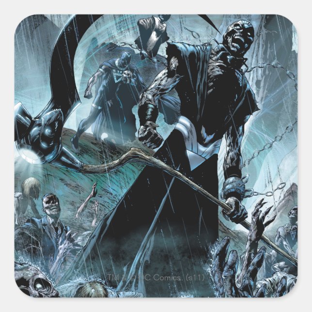 Sticker Carré Panneau Corps de Lanterne Noire (Devant)