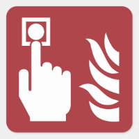 Panneau de sécurité du bouton d'alarme incendie