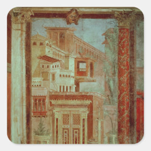 Sticker Carré Panneau du curriculum de la chambre de la