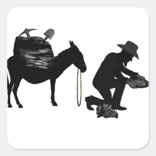 STICKER CARRÉ PANNEAU POUR OR