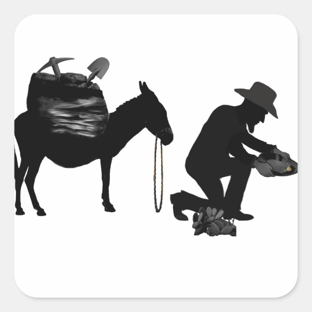 STICKER CARRÉ PANNEAU POUR OR (Devant)