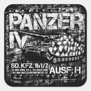 Sticker Carré Panzer IV