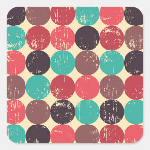Sticker Carré Papier peint Motif du cercle magnifique