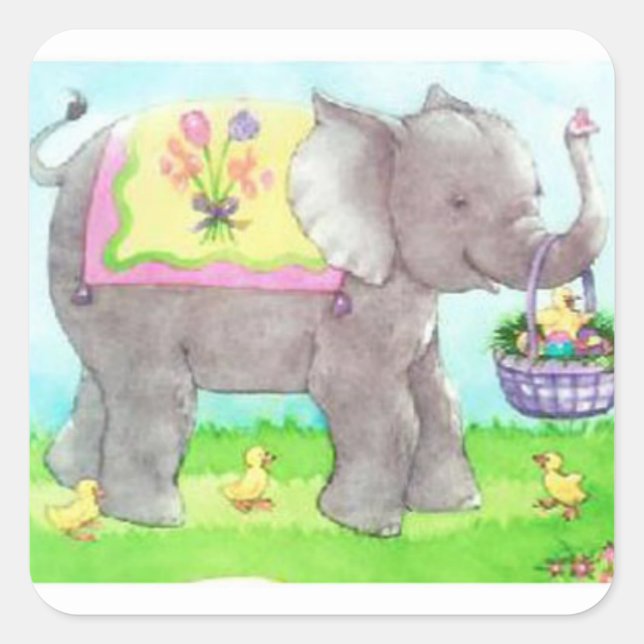 Sticker Carré Pâques ! (Devant)