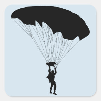 Sticker Carré Parachutiste