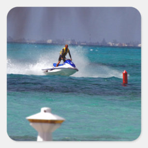 Sticker Carré Paradis du Jet Ski