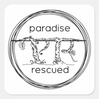 Sticker Carré Paradis Secouru