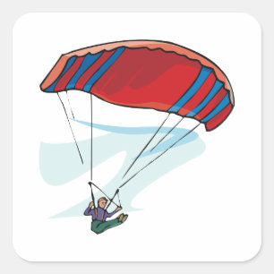 Sticker Carré Paraglider