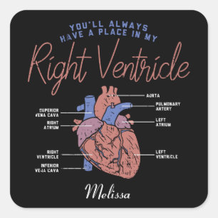 Sticker Carré Paramètre EMT de l'infirmière adjointe Médicale pe