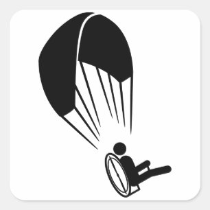 Sticker Carré Paramotoring