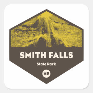 Sticker Carré Parc d'état de Smith Falls Nebraska