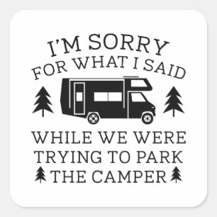 Sticker Carré Parc Le Camper