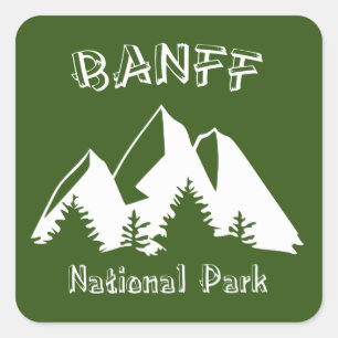Sticker Carré Parc national Banff