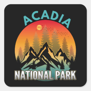 Sticker Carré Parc national d'Acadia 