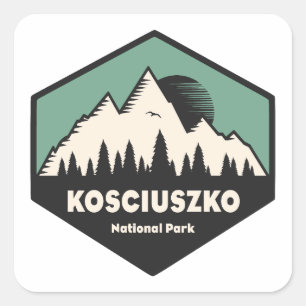 Sticker Carré Parc national de Kosciuszko