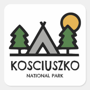 Sticker Carré Parc national de Kosciuszko