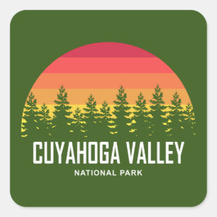 Sticker Carré Parc national de la vallée de Cuyahoga