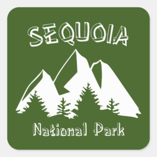 Sticker Carré Parc national de Sequoia